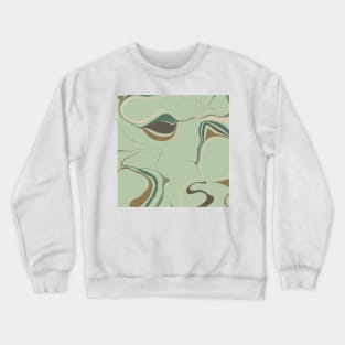 Abstract army green & pink Crewneck Sweatshirt